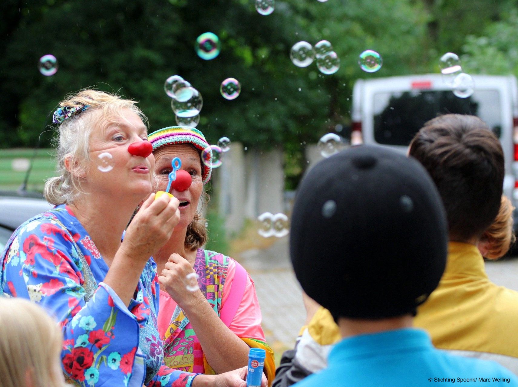 clowns Klijf en Klats zorgden voor extra pret 